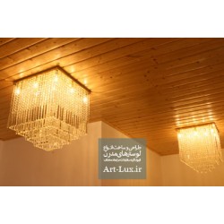 لوستر سقفی کریستال 50*50 لوستر سقفی کریستال 50*50