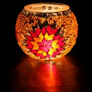 جاشمعی شیشه ای نارنجی جاشمعی شیشه ای نارنجی