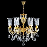 لوستر طلایی 6 شاخه ای لوستر طلایی 6 شاخه ای