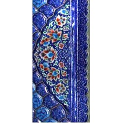 آینه و شمعدان مینا کاری تاج دار آینه و شمعدان مینا کاری تاج دار