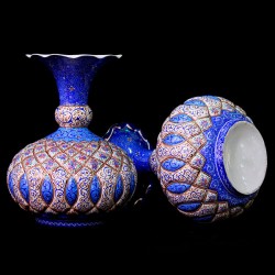 گلدان شکم دار میناکاری گلدان شکم دار میناکاری