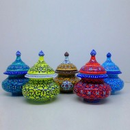 قندان میناکاری رنگی