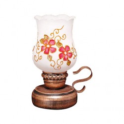 چراغ شمعی لاله ای نارنجی چراغ شمعی لاله ای نارنجی