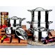 سرویس قابلمه استیل 10 پارچه 246