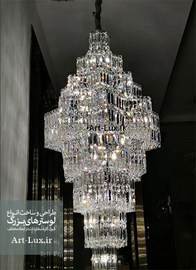 خرید لوستر فوق لوکس کریستالی