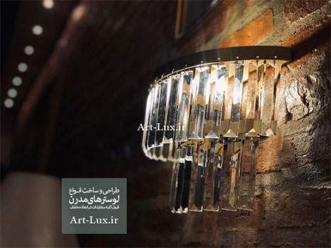 دیوارکوب کریستالی 2 طبقه