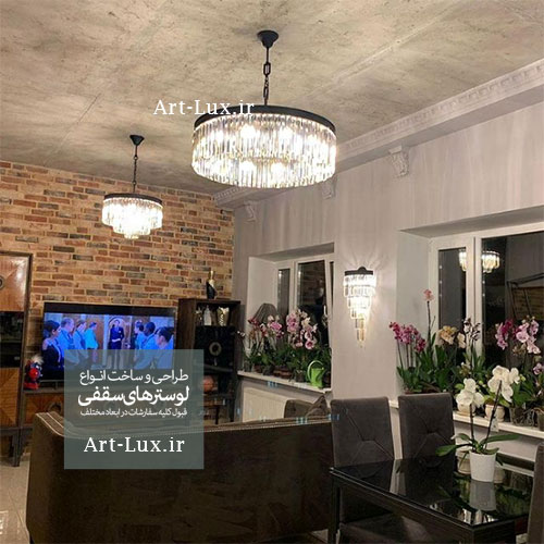 لوستر لاینری دایره ای قطر 50