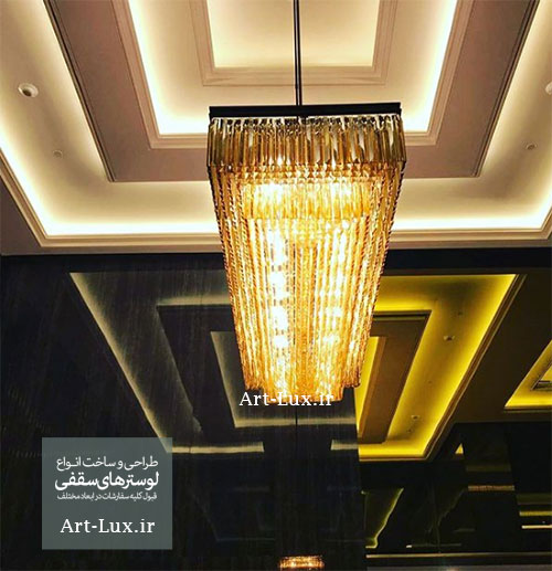 لوسترهای مستطیلی کریستالی