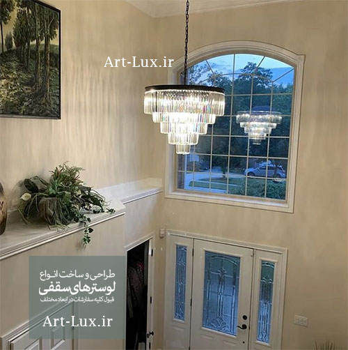 لوستر با رینگ مشکی