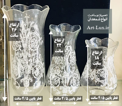 حباب برای شمعدان برنز