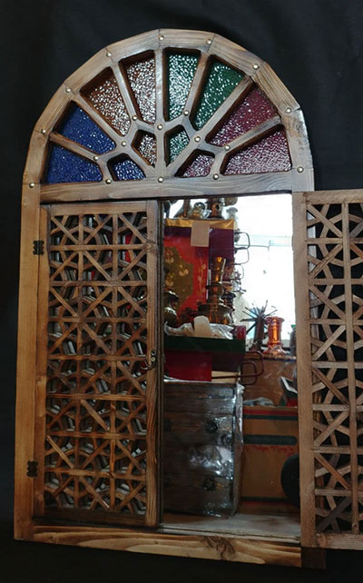 پنجره مشبک گره چینی تزیینی