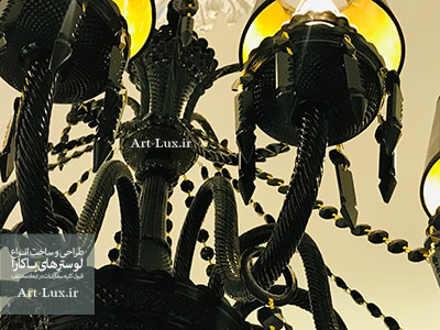 فروش لوستر باکارا مشکی