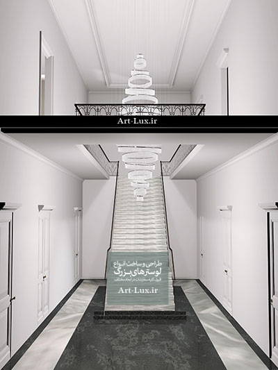 لوستر راه پله دوبلکس