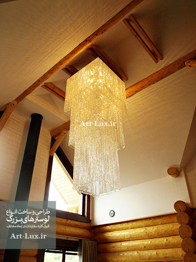 طراحی لوستر خانه ویلایی