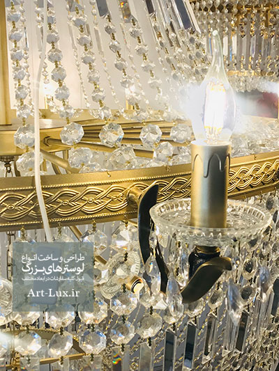 قیمت لوستر کریستال بزرگ