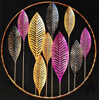 دیوارکوب فلزی دایره ای