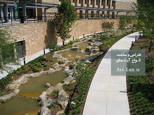 اجرای آبنمای مخصوص حیاط کارخانه