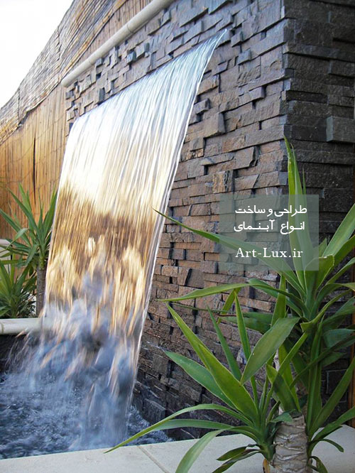 آبنمای دیواری سنگی مدرن