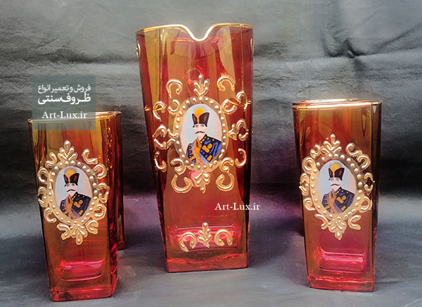 خرید پارچ و لیوان دور طلایی شاه عباسی