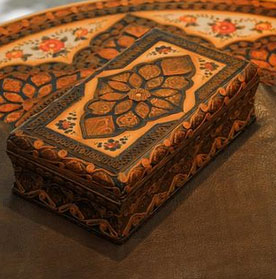 جا دستمال کاغذبی چرمی