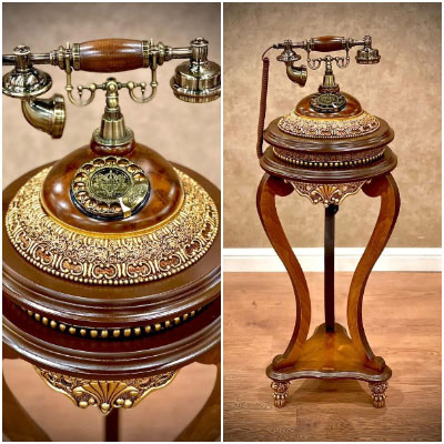 خرید تلفن ایستاده برنز