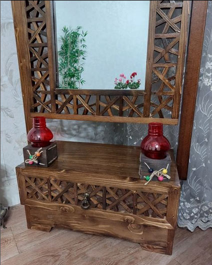 فروش آینه کنسول گره چینی
