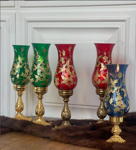 چراغ رومیزی شمعی