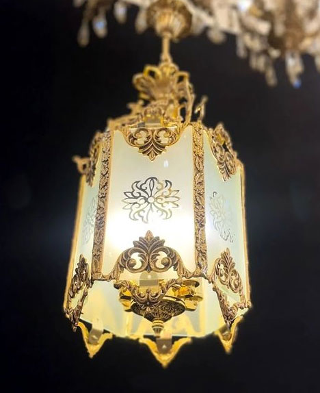 لوستر فانوسی برنز