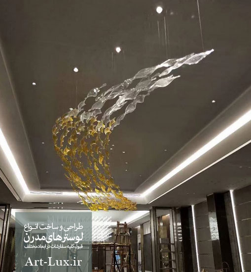 لوستر سقف لابی هتل