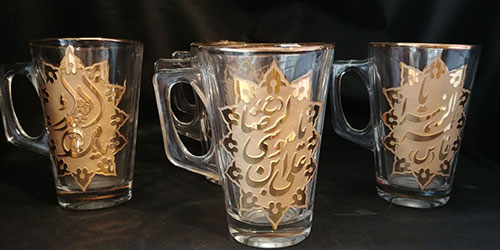 لیوان دسته دار چای مذهبی