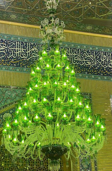 لوستر سبز مسجدی