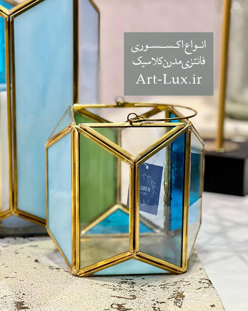 فانوس شیشه ای قدیمی