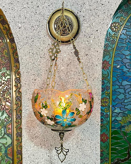 جاشمعی دیواری برنز