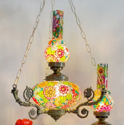 لوستر آویز سه زنجیره