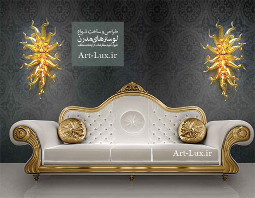 دیوارکوب طرح مرجانهای دریایی