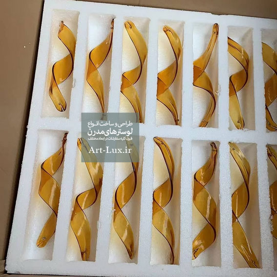 خرید لوستر مدرن مارپیچ