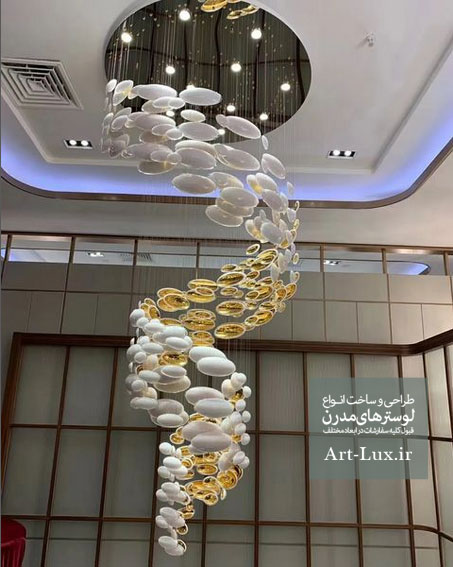 لوستر حبابی مدرن بیضی