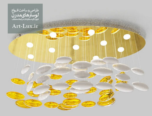 لوستر حباب دار بیضی