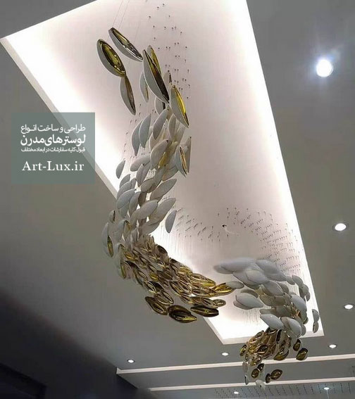 لوستر حباب بیضی