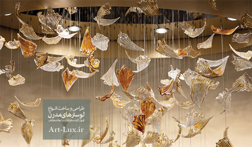 لوستر طرح صدف دریایی