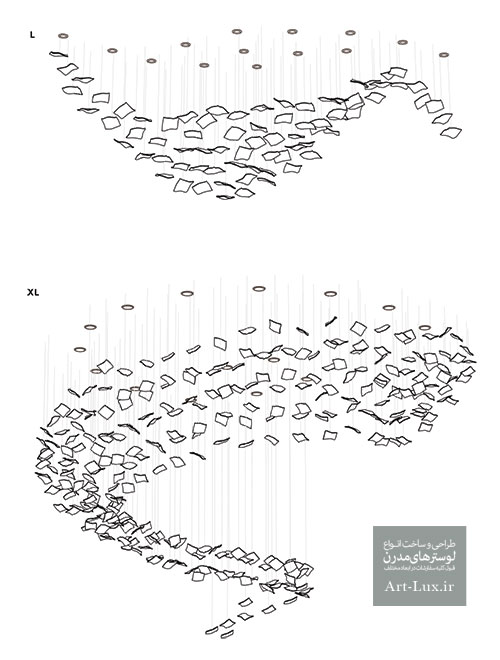 لوستر کاغذ رنگی