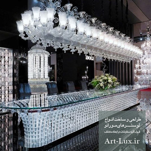 میز اداری شیشه ای بزرگ