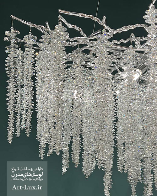 لوستر کریستال یخی