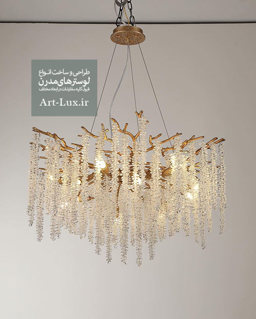 لوستر کریستال قندیلی