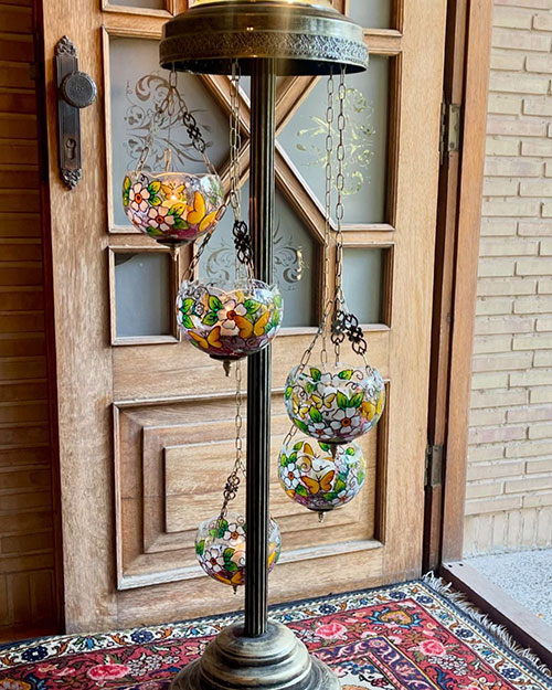 کنار سالنی شیک شمعی