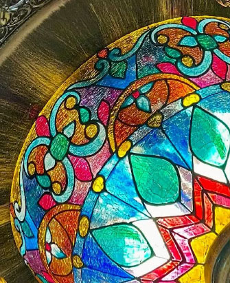 لوستر رنگی برای اتاق خواب
