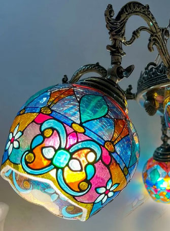 خرید لوستر رنگی مدرن