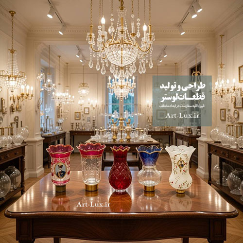 حباب شمعدان تراش دار