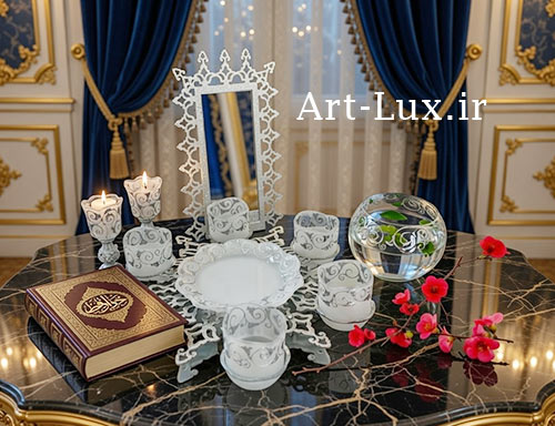 سفارش هفت سین دست ساز سفارشی با طرح گل سفارش هفت سین دست ساز سفارشی با طرح گل
