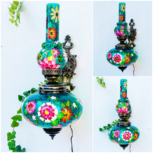 چراغ دیواری سنتی رنگی چراغ دیواری سنتی رنگی